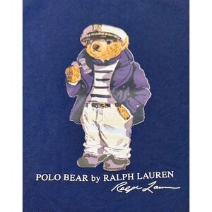 Polo Bear by Ralph Lauren Baby Toddler Shirt‎ Nautical Navy Blue 9M Sailor